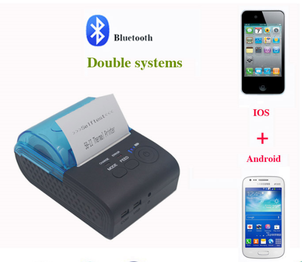 ZJ5805 Portable Bluetooth Receipt Printer
